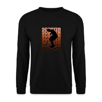 Scooter - Sweat-shirt Unisexe - noir - Devant - Alina (178cm) & Michal (187cm)
