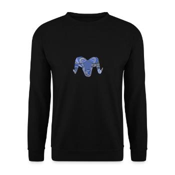 Béliers - Sweat-shirt Unisexe - noir - Devant - Alina (178cm) & Michal (187cm)