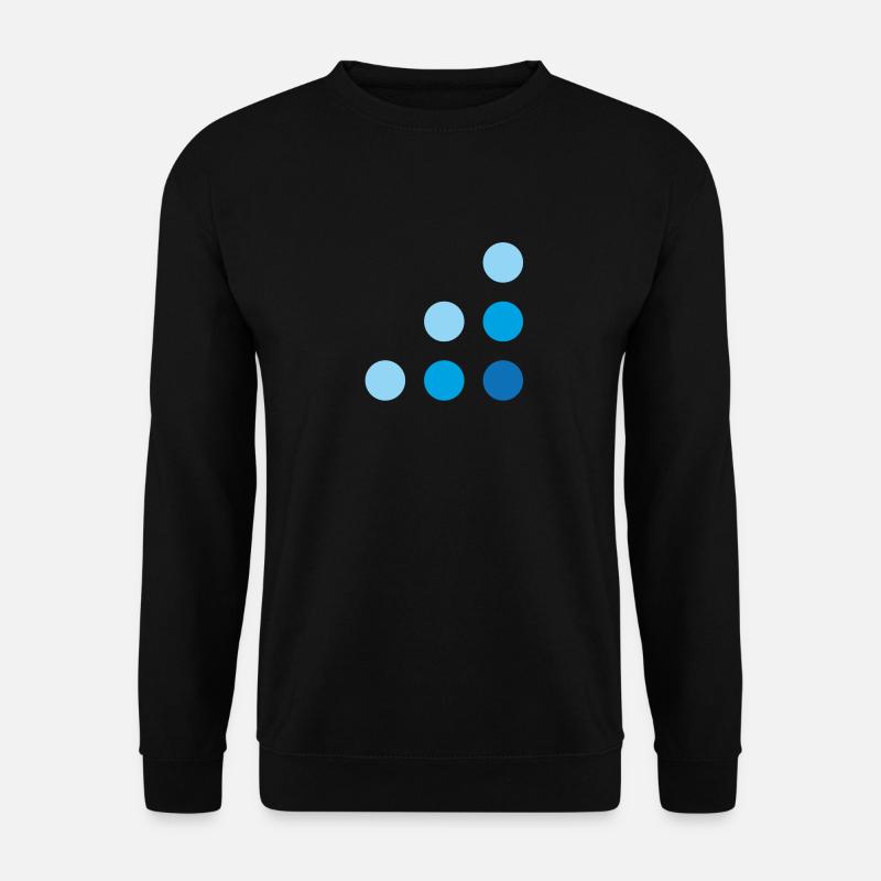 Blue dots 800x800 - Unisex Pullover - Schwarz