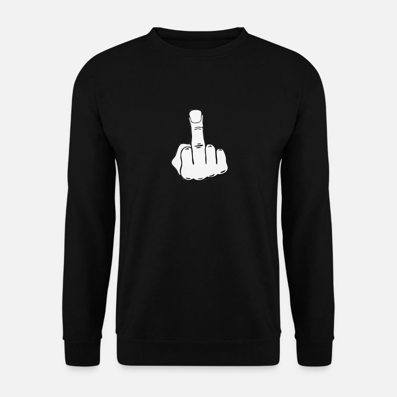 Mittelfinger - Unisex Pullover - Schwarz