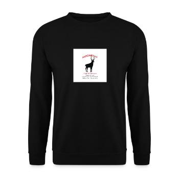 maccarthydes - Unisex Sweatshirt - black - Front - Alina (178cm) & Michal (187cm)