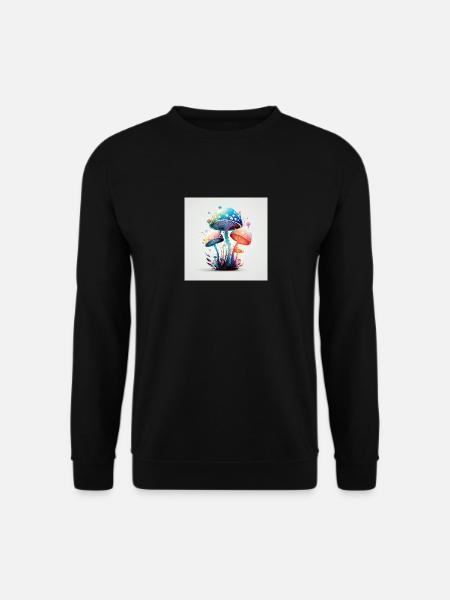 mushrooms 1 - Unisex Pullover - Schwarz