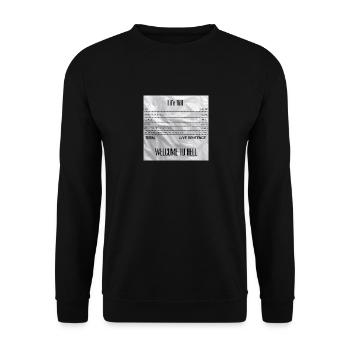 Live Bill 3 - Unisex Pullover - Schwarz - Vorne - Alina (178cm) & Michal (187cm)