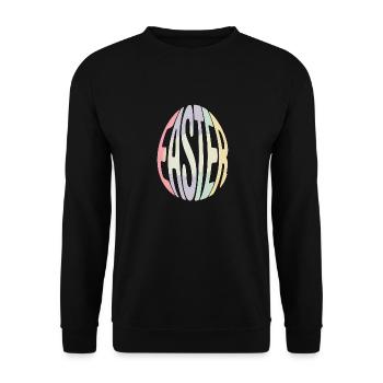 Lapin de Pâques - Logo de Pâques - Sweat-shirt Unisexe - noir - Devant - Alina (178cm) & Michal (187cm)