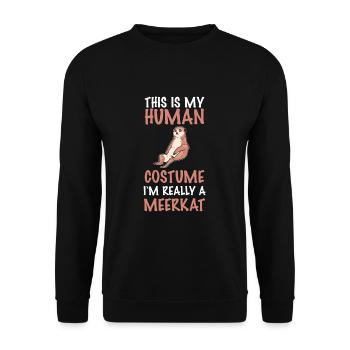 Suricate - Sweat-shirt Unisexe - noir - Devant - Alina (178cm) & Michal (187cm)