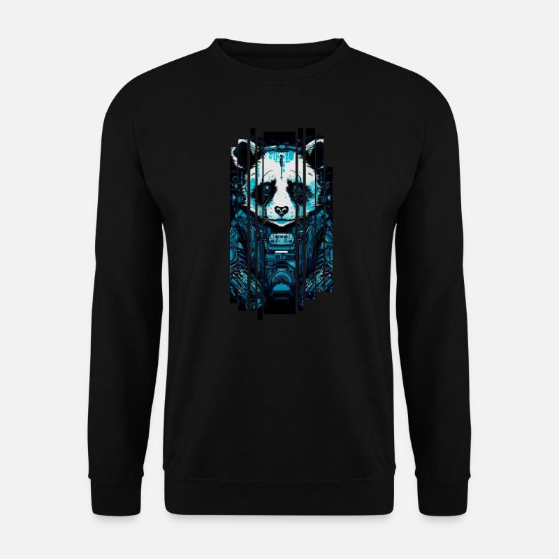 Cyber panda - Unisex Sweatshirt - black