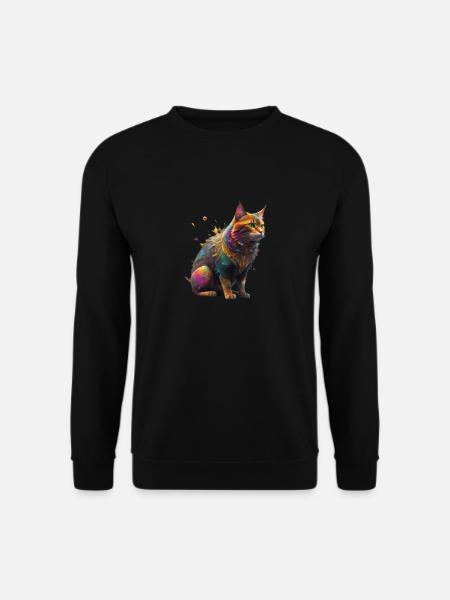 Cat love - Unisex Sweatshirt - black