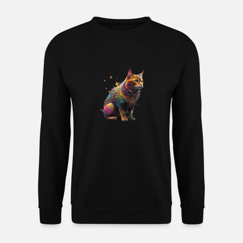 Cat love - Unisex Pullover - Schwarz