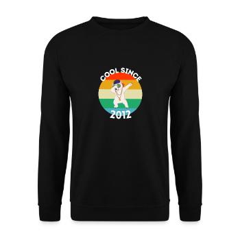 Polar Bear Gift Cool Since 2012 10th Birthday - Unisex Sweatshirt - black - Front - Alina (178cm) & Michal (187cm)