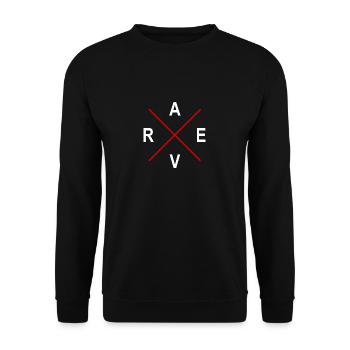 Rave - Unisex Sweatshirt - black - Front - Alina (178cm) & Michal (187cm)
