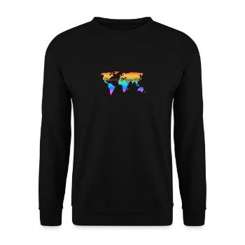 Diversity is beautiful. Gleiche Rechte für alle. - Unisex Pullover - Schwarz - Vorne - Alina (178cm) & Michal (187cm)