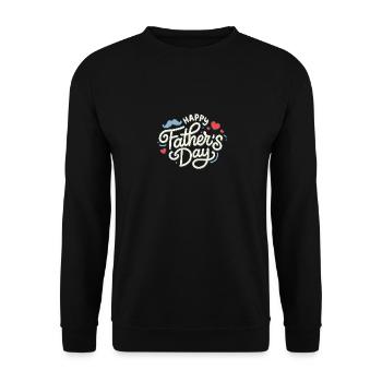 Fathers day - Sweat-shirt Unisexe - noir - Devant - Alina (178cm) & Michal (187cm)