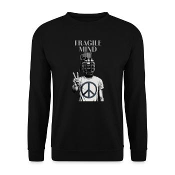 Fragile Mind - Unisex Sweatshirt - black - Front - Alina (178cm) & Michal (187cm)