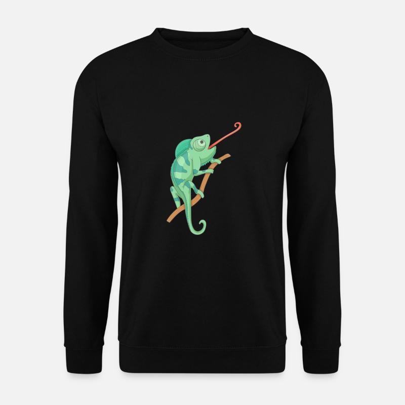 Green chameleon - Unisex Sweatshirt - black