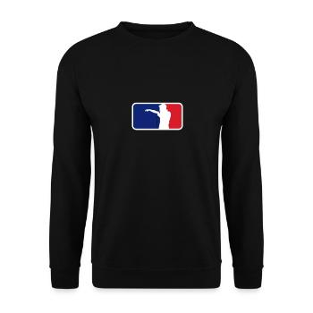 Rap Hip Hop Logo Shirt - Unisex Pullover - Schwarz - Vorne - Alina (178cm) & Michal (187cm)