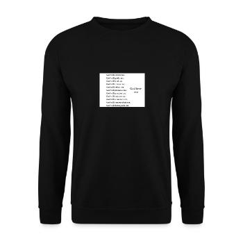 God - Unisex Pullover - Schwarz - Vorne - Alina (178cm) & Michal (187cm)