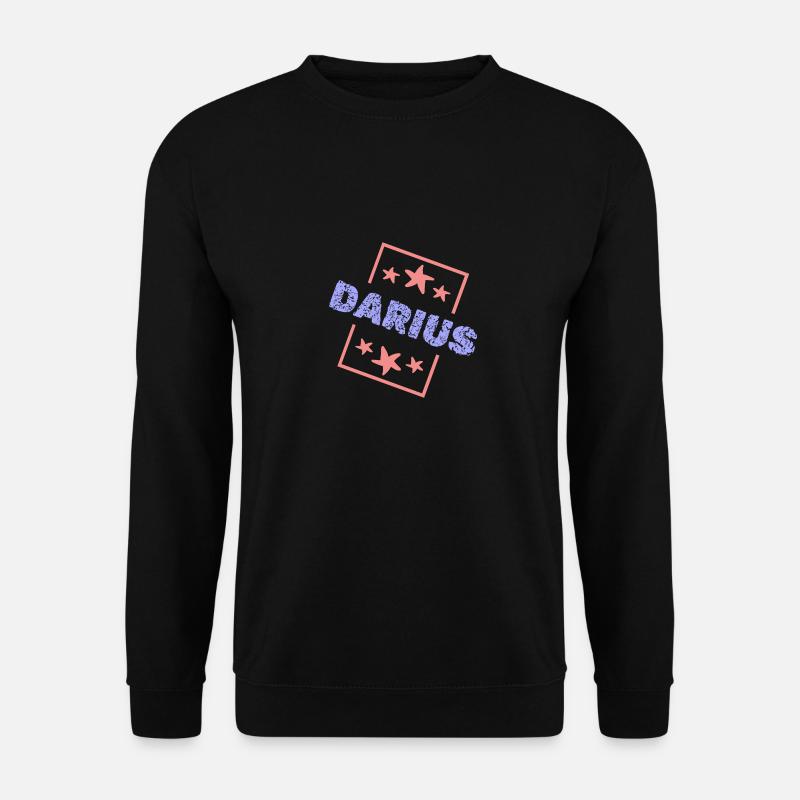 First name Darius - Unisex Sweatshirt - black