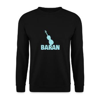 Gift for Baran - Unisex Sweatshirt - black - Front - Alina (178cm) & Michal (187cm)