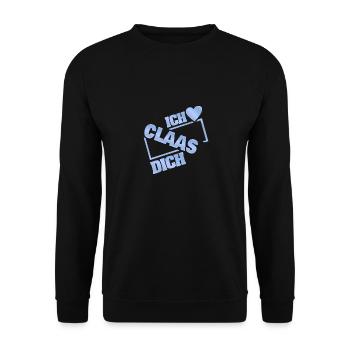 Couple Claas - Unisex Sweatshirt - black - Front - Alina (178cm) & Michal (187cm)