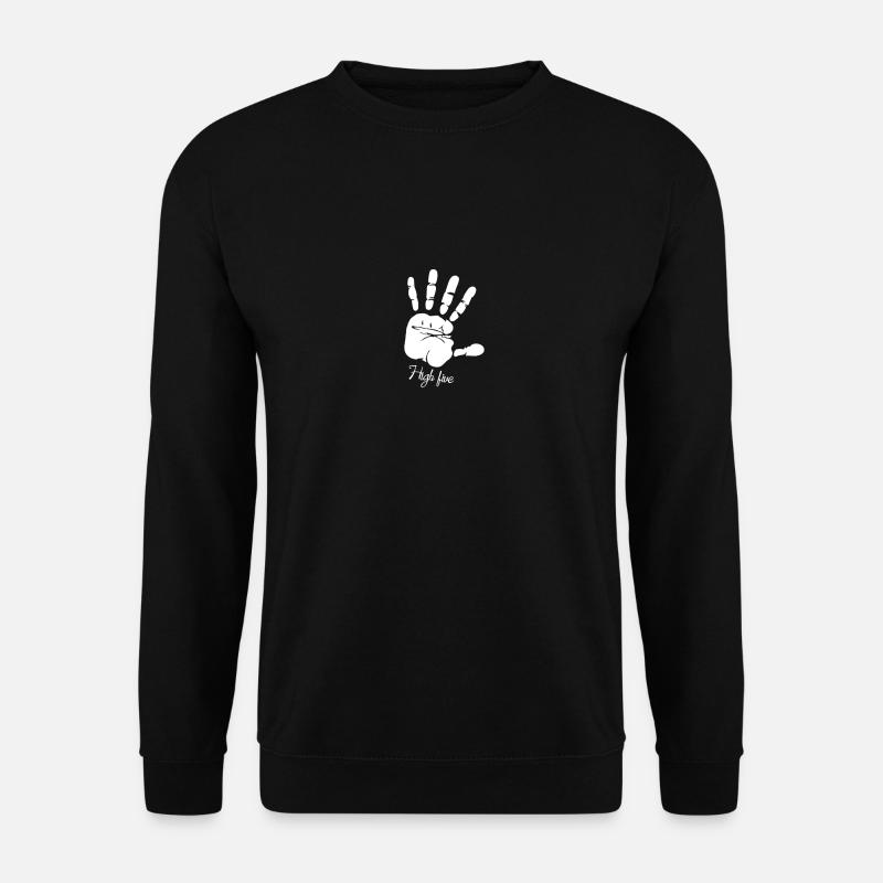 high five - Sweat-shirt Unisexe - noir