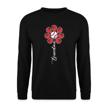 Baseball-oma Sport Baseball-liebhaber-großmutter - Unisex Pullover - Schwarz - Vorne - Alina (178cm) & Michal (187cm)