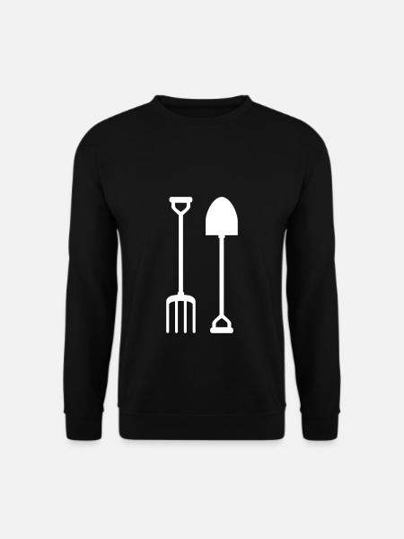 Mistgabel und Schaufel - Unisex Pullover - Schwarz