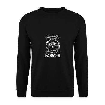 Being plowed by a professional Sleeping with a - Unisex Sweatshirt - black - Front - Alina (178cm) & Michal (187cm)