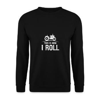 So bin ich drauf - Unisex Pullover - Schwarz - Vorne - Alina (178cm) & Michal (187cm)