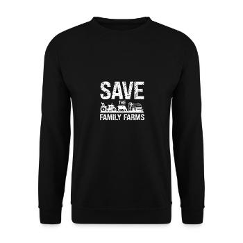 Sauvez les fermes familiales - Sweat-shirt Unisexe - noir - Devant - Alina (178cm) & Michal (187cm)