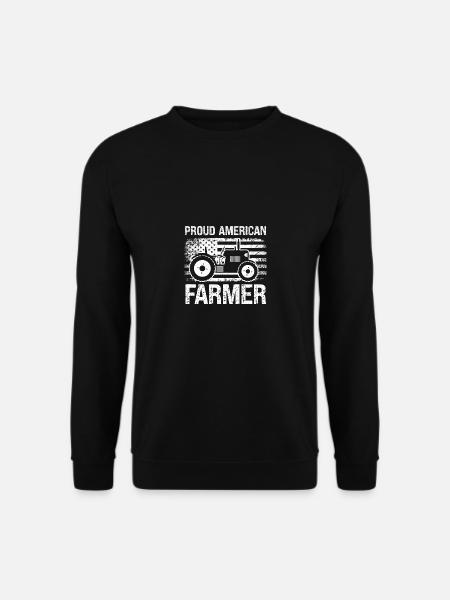 Proud American Farmer - Unisex Sweatshirt - black