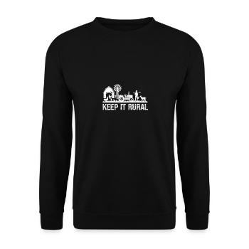 Staying rural - Unisex Sweatshirt - black - Front - Alina (178cm) & Michal (187cm)