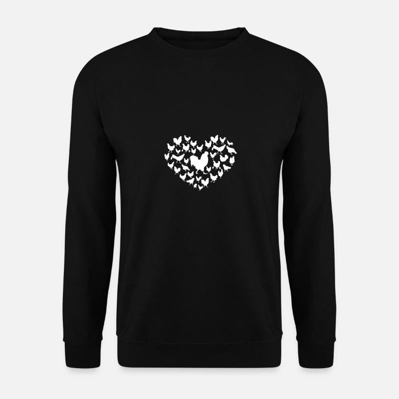 Heart Hen - Unisex Sweatshirt - black