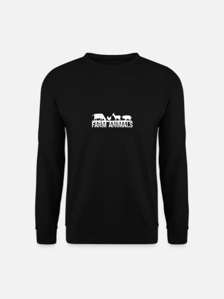Farm Animals - Unisex Sweatshirt - black