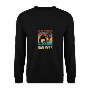 Meilleur père de poulet de tous les temps - Sweat-shirt Unisexe - noir - Devant - Alina (178cm) & Michal (187cm)