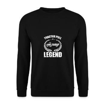 Légende de traction de tracteur - - Sweat-shirt Unisexe - noir - Devant - Alina (178cm) & Michal (187cm)