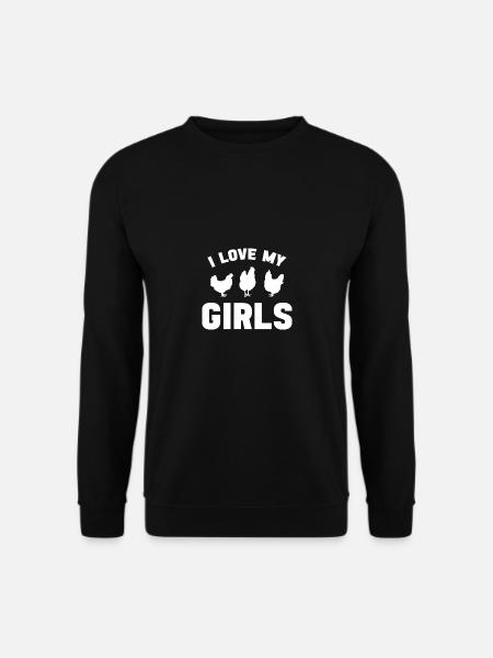 J’aime mes filles - - Sweat-shirt Unisexe - noir