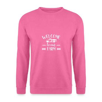 Welcome to our farm - - Unisex Sweatshirt - pink - Front