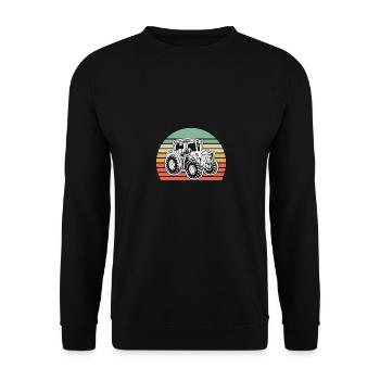 Camion rétro - - Sweat-shirt Unisexe - noir - Devant - Alina (178cm) & Michal (187cm)
