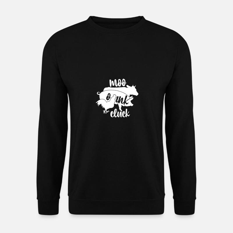 Moo Oink Cluck - - Sweat-shirt Unisexe - noir