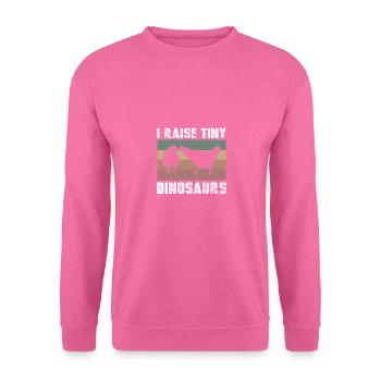 Ich züchtete winzige Dinosaurier - - Unisex Pullover - Pink - Vorne