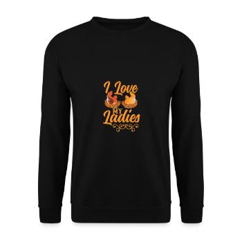 J’aime mes dames 3 - - Sweat-shirt Unisexe - noir - Devant - Alina (178cm) & Michal (187cm)
