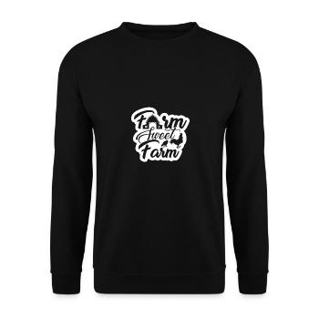 Farm Sweet Farm 2 - - Unisex Sweatshirt - black - Front - Alina (178cm) & Michal (187cm)