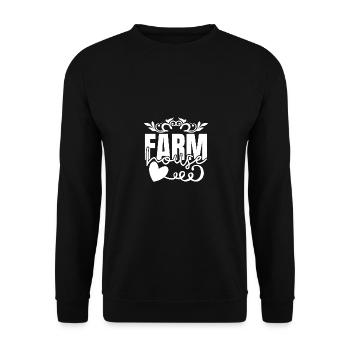 Maison de ferme 1 - - Sweat-shirt Unisexe - noir - Devant - Alina (178cm) & Michal (187cm)