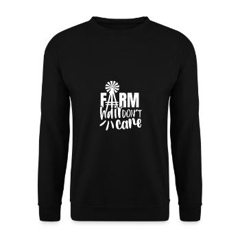Farm Hair Don’t Care 2 - - Sweat-shirt Unisexe - noir - Devant - Alina (178cm) & Michal (187cm)