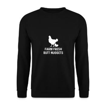 Farm Fresh Butt Nuggets 1 - - Sweat-shirt Unisexe - noir - Devant - Alina (178cm) & Michal (187cm)