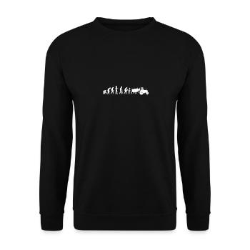 Entwicklung - - Unisex Pullover - Schwarz - Vorne - Alina (178cm) & Michal (187cm)