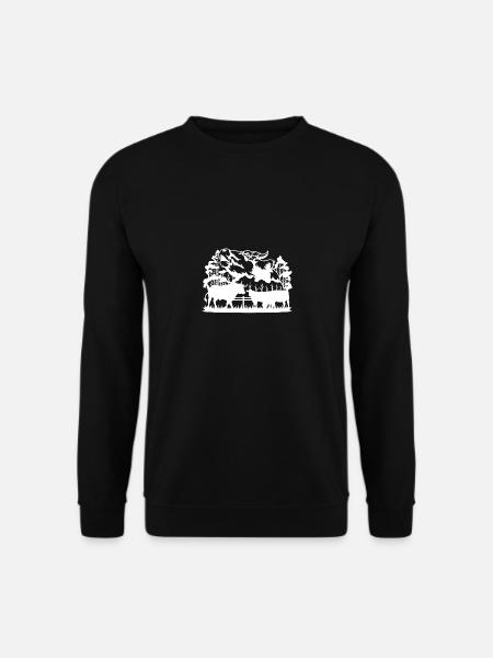 Vache- - Sweat-shirt Unisexe - noir