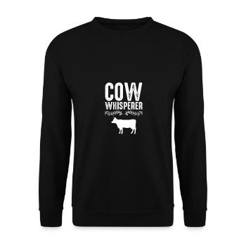 Cow Whisperer 3 - - Unisex Sweatshirt - black - Front - Alina (178cm) & Michal (187cm)