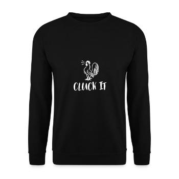 Cluck It 1 - - Unisex Pullover - Schwarz - Vorne - Alina (178cm) & Michal (187cm)