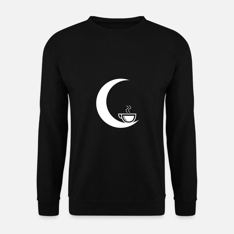 Crescent Moon - Coffee - - Unisex Sweatshirt - black